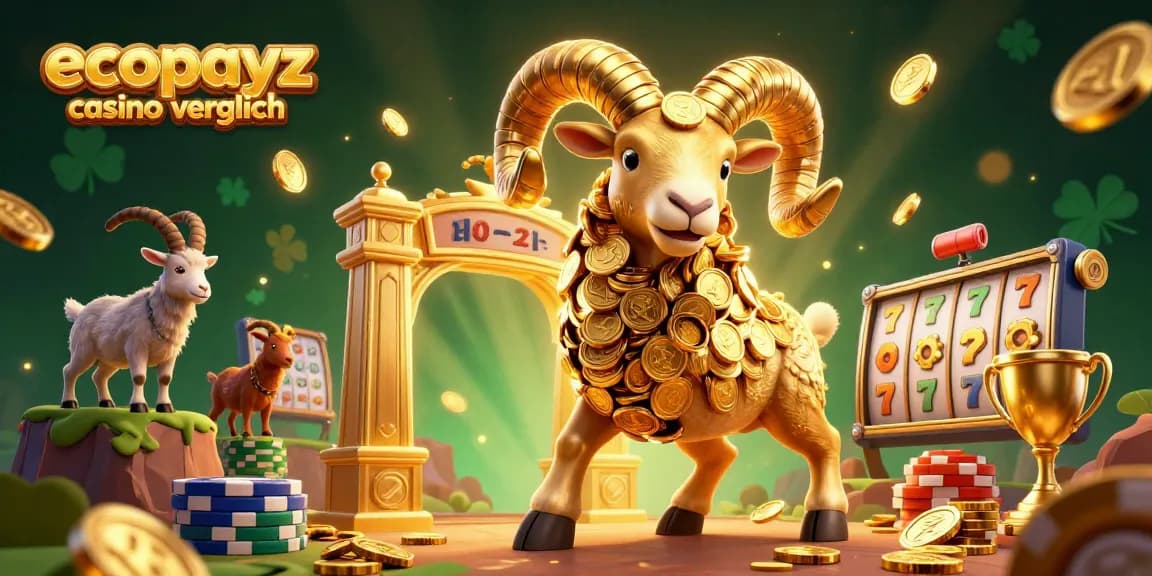 Engaging 3D illustration showcasing the ecopayz casino vergleich with vibrant characters and casino elements in a dynamic scene.