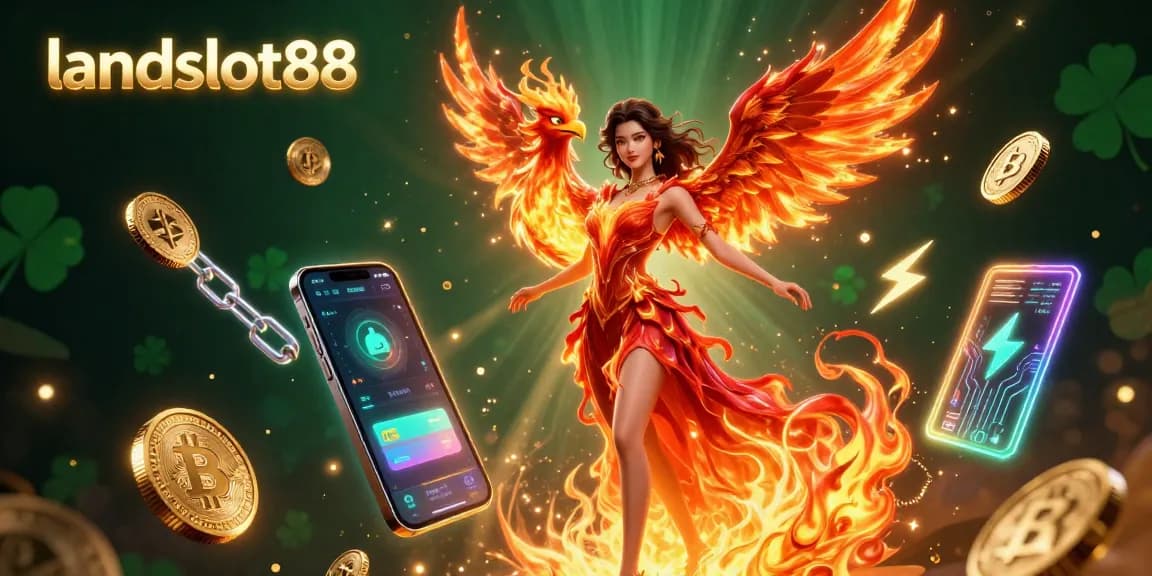 Experience excitement with landslot88 through vibrant 3D illustration showcasing live casino thrills.