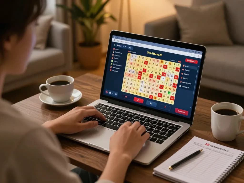 Player enjoying YowesJP online gaming experience in a cozy home setting
