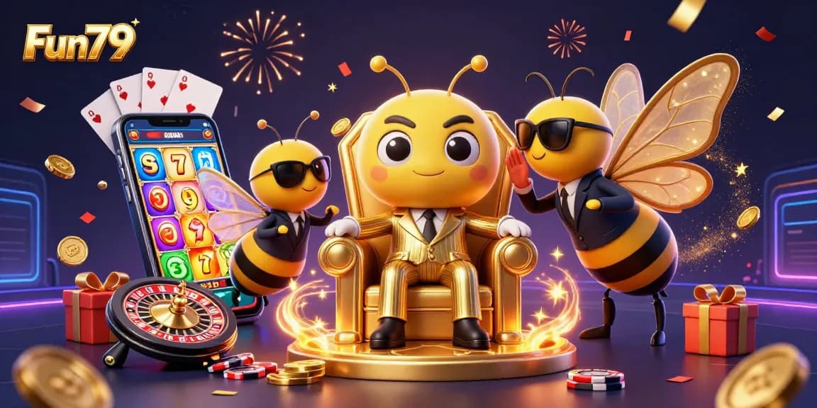 Engage with Fun79's thrilling slot games featuring jackpot excitement and festive visuals.