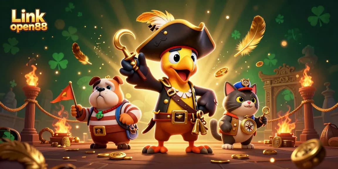 Engage with the thrilling Link open88 casino adventure featuring vibrant characters and dynamic gaming elements.