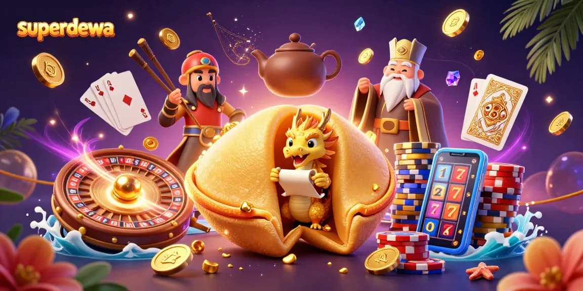 Taruhan meningkat di superdewa dengan slot dinamis dan karakter fantastis dalam ilustrasi kasino 3D.