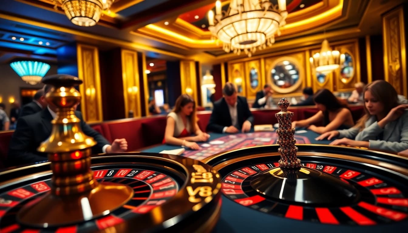 Experience high-stakes gaming at LV88 with vibrant casino action and luxury.