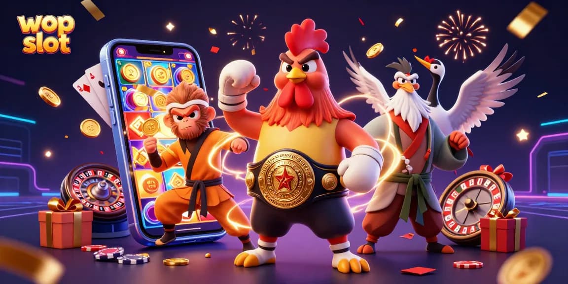 Experience the thrill of wop slot with vibrant characters and exciting game elements bursting from the scene