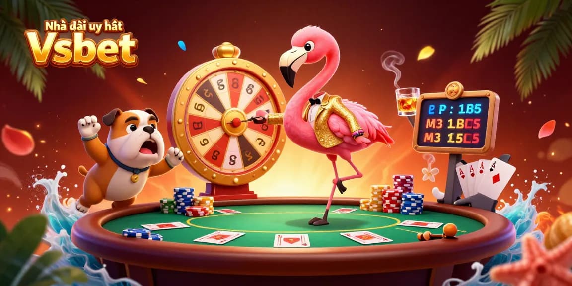 Engage with Nhà cái uy tín Vsbet's exciting lottery experience showcasing thrilling game elements and vibrant characters.