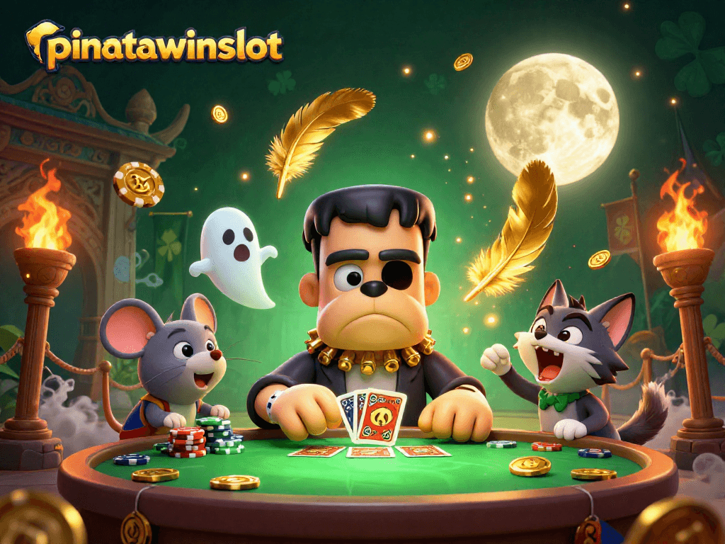 Experience vibrant gameplay in pinatawinsslot with 3D characters and a thrilling casino atmosphere.