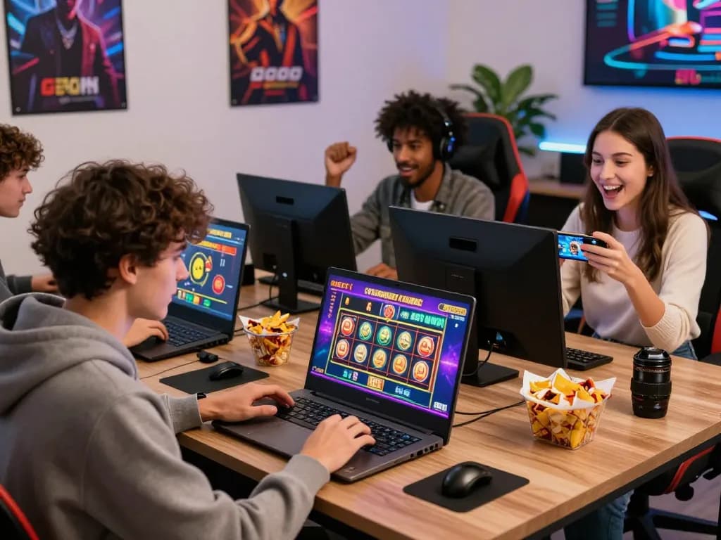 Engaged players enjoying go88's online casino games in a vibrant gaming environment.