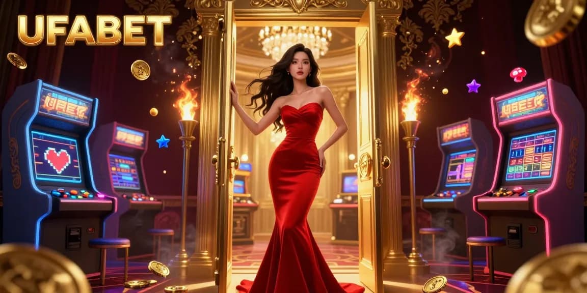 Experience the excitement of UFABET with vibrant casino elements and a stunning atmosphere.