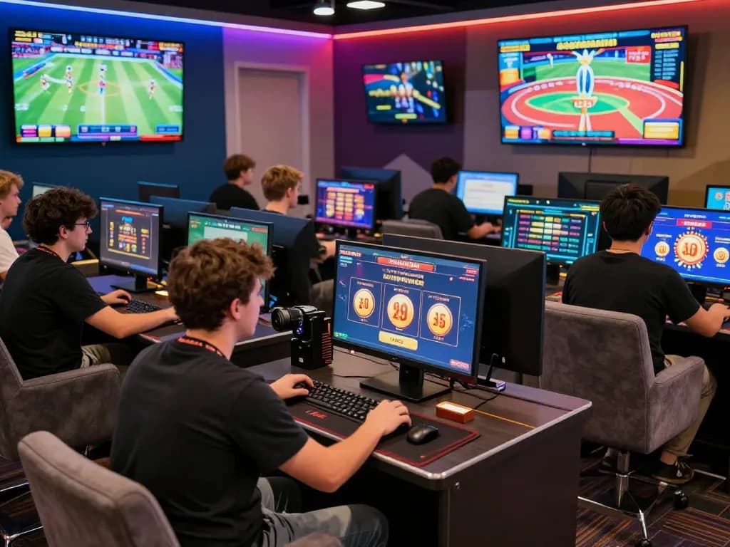 CWIN online gaming experience with players enjoying diverse betting options in a vibrant casino atmosphere.