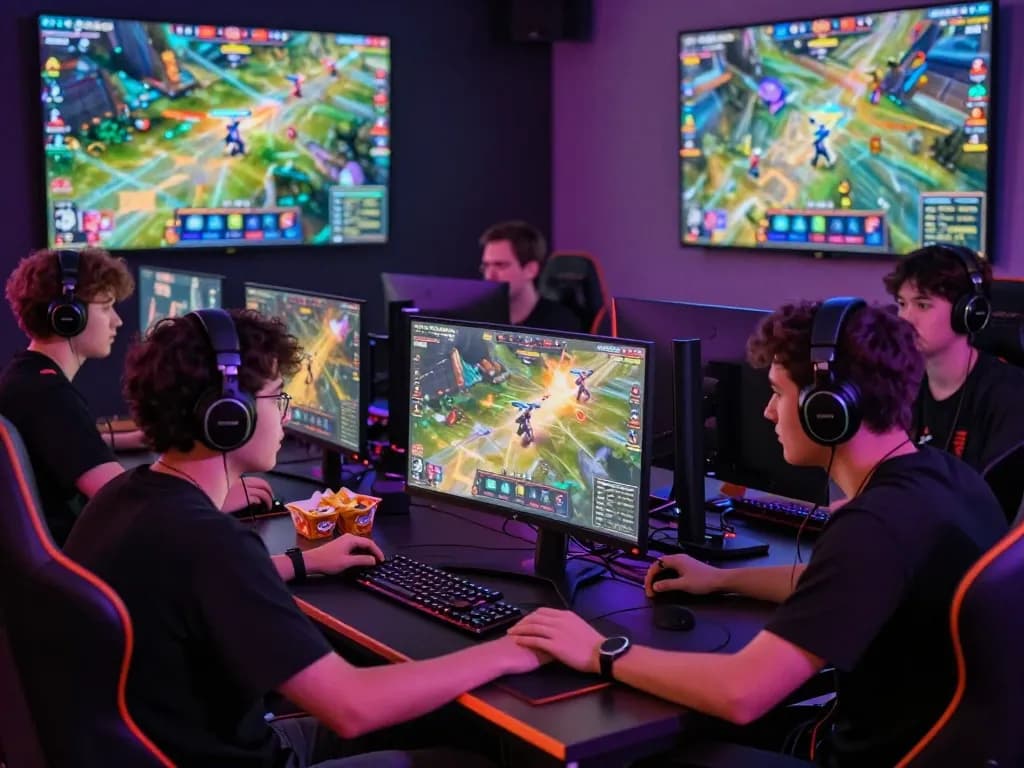 Engaged gamers immersed in the Empire99 platform for thrilling online gameplay.