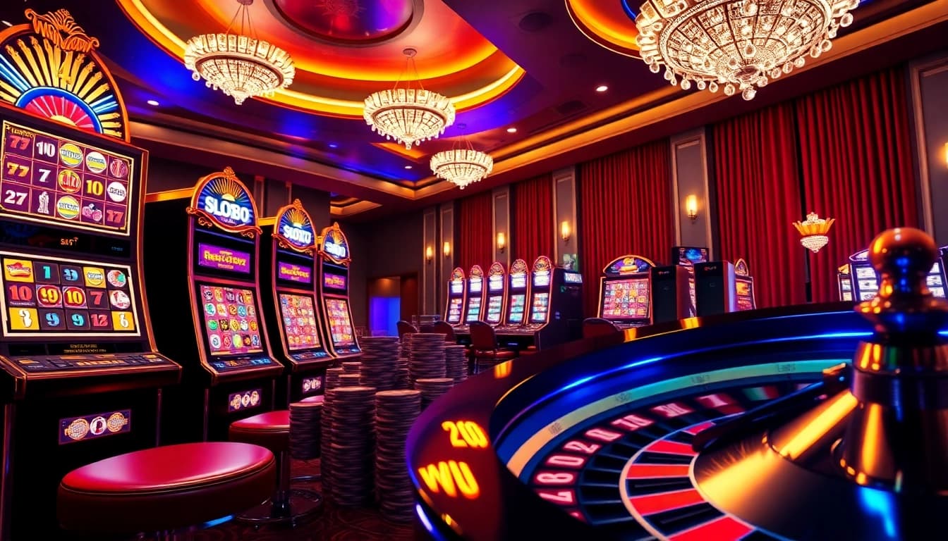 Players enjoy the exciting slot 88 game at a vibrant casino setting.