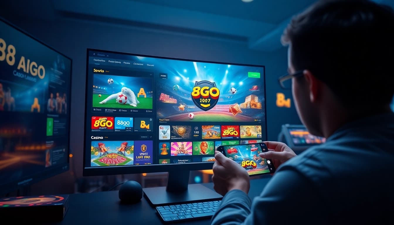Exciting online gaming interface of 88GO showcasing sports and casino games.