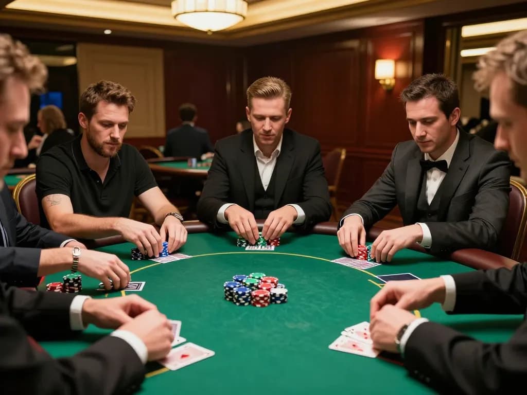 Experience strategic gameplay and competitive tension at OK8386 casino poker game.