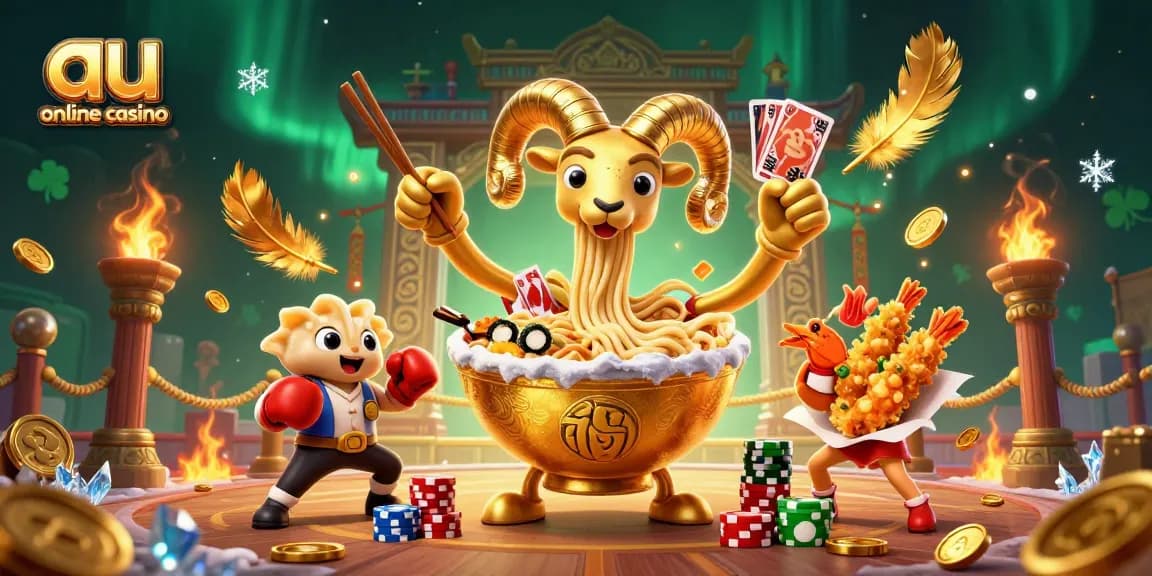 Engage with the vibrant world of au online casino featuring lively 3D characters, dynamic gambling elements, and an exciting atmosphere.