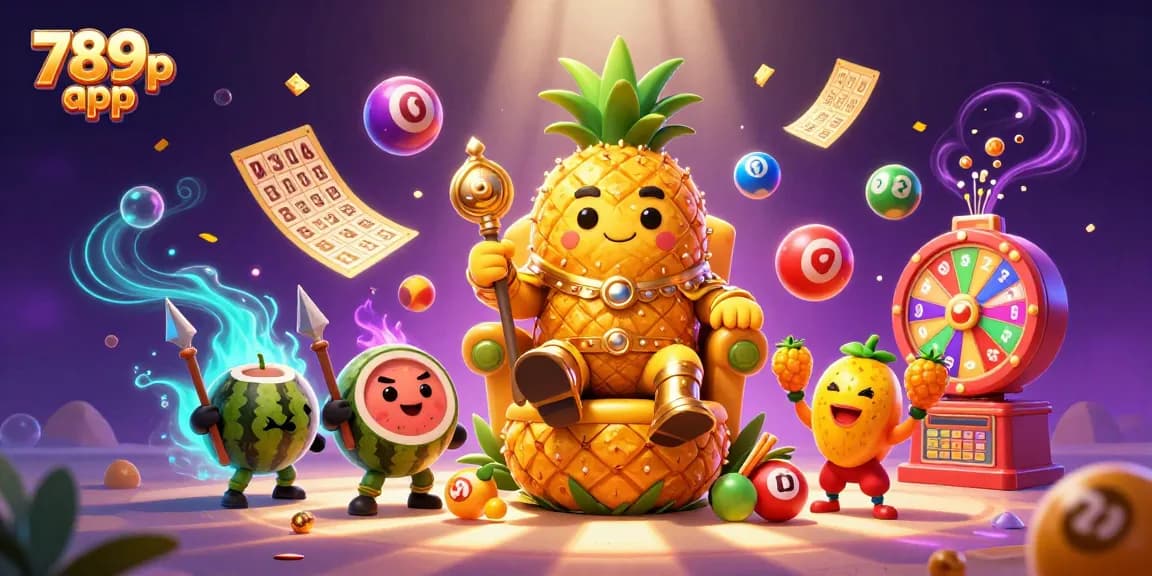 Engage with the exciting 789p app through vibrant casino elements and characters in a dynamic beach scene.