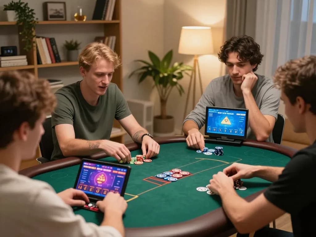 Players engaged in an exciting online poker game with man88a’s platform interface visible.