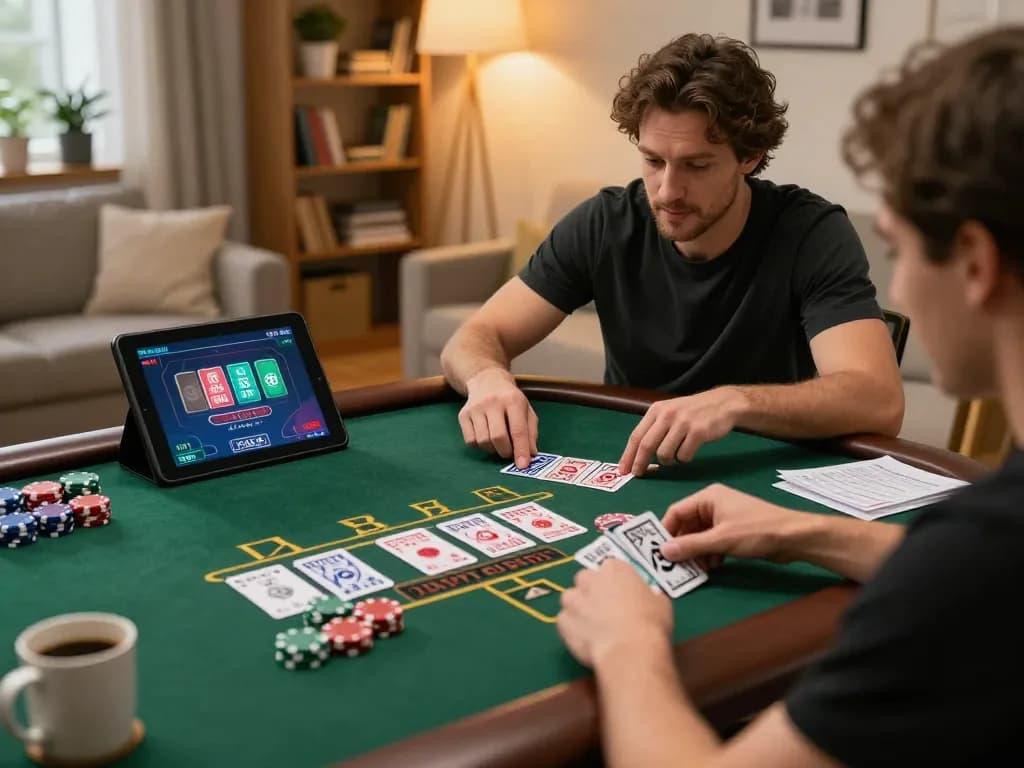 Player balancing strategy and enjoyment on kkwin casino app in cozy home setting
