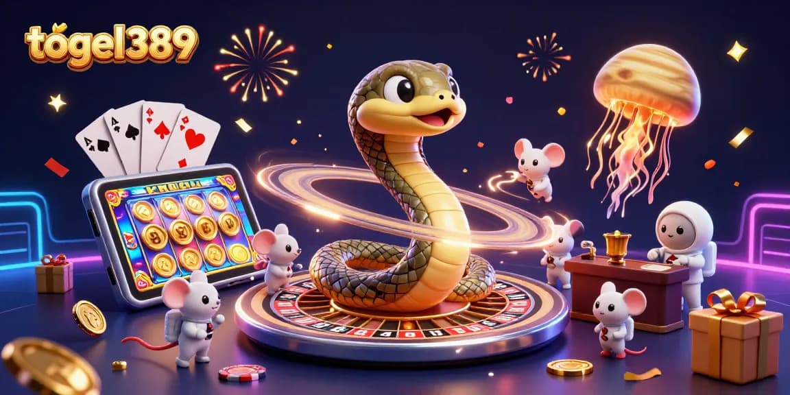 Experience the dynamic togel389 gameplay with astronaut mice betting on a cosmic roulette wheel.