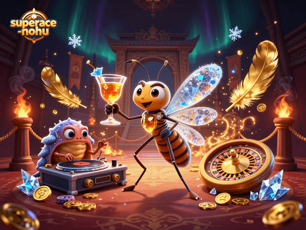 Engage in exciting gameplay at superace-nohu with vibrant characters and casino elements.
