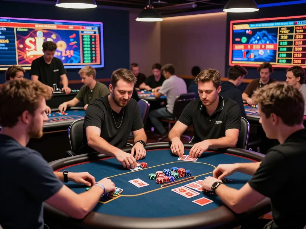 8kbet players enjoying an exciting online casino experience with vibrant games and professional dealers.