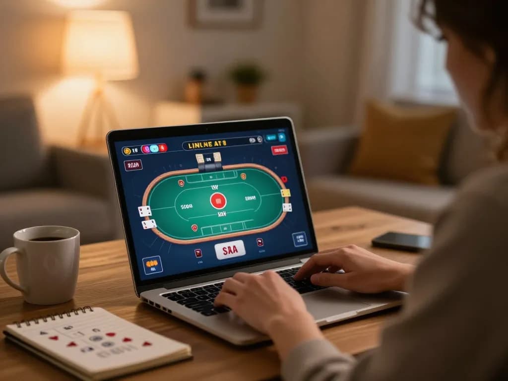 Experience strategic gameplay at Luck8 with friends in a cozy home gaming setup
