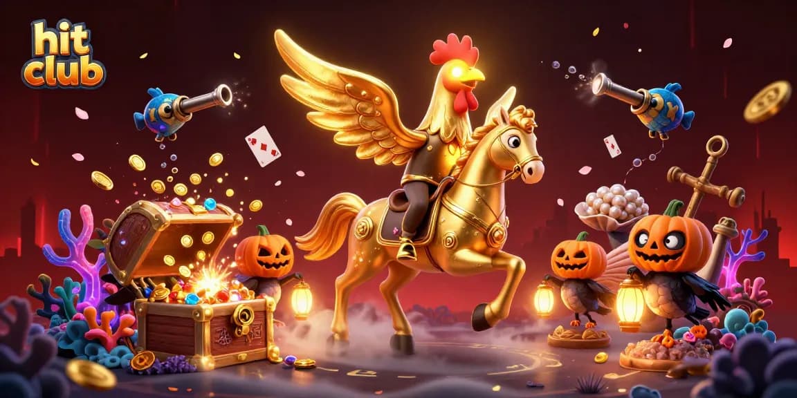 Immerse in the hit club casino adventure surrounded by treasures and vibrant elements.