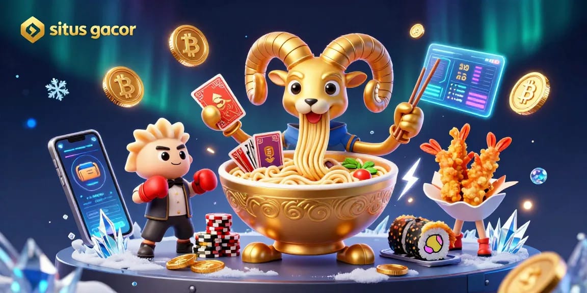 Engage in the fun at situs gacor with vibrant characters and crypto-themed casino elements.