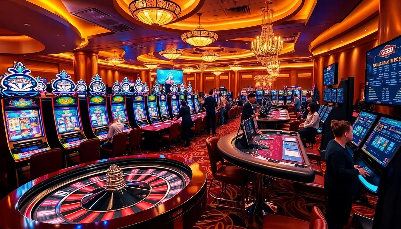 Engaging players at GG88 casino with vibrant slot machines and thrilling roulette gameplay.