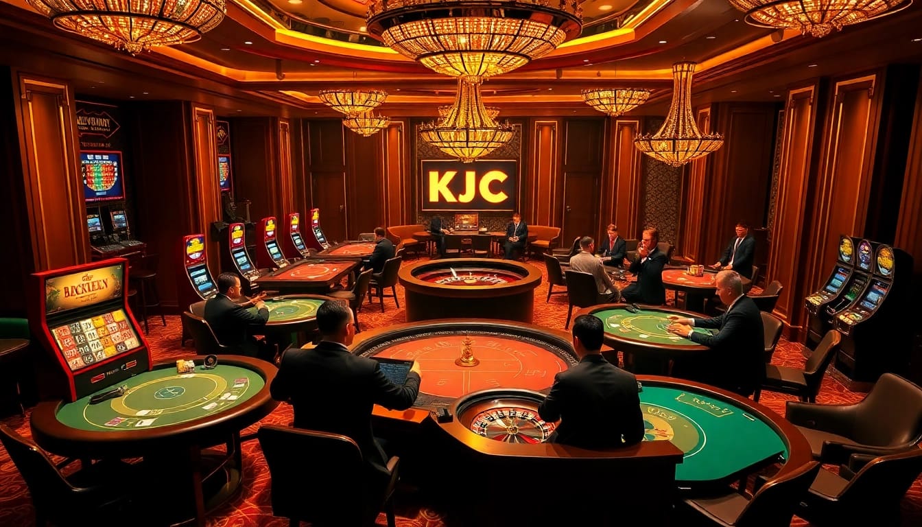 KJC captivates players with thrilling casino action at luxurious tables filled with excitement.