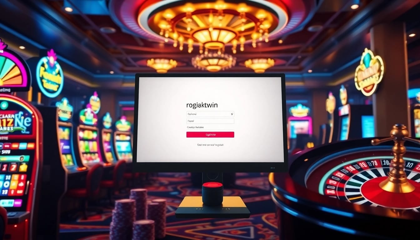 Login nekatwin on a vibrant online casino interface showcasing thrilling gambling options.