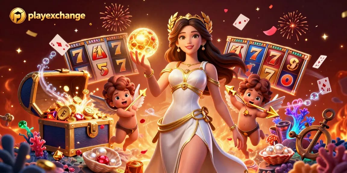 Experience thrilling gameplay with playexchange's vibrant casino elements and enchanting characters.
