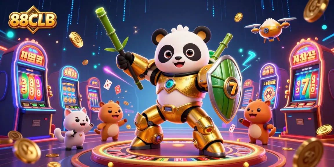 Engage in thrilling casino action at 88CLB with vibrant characters and dynamic gaming elements.