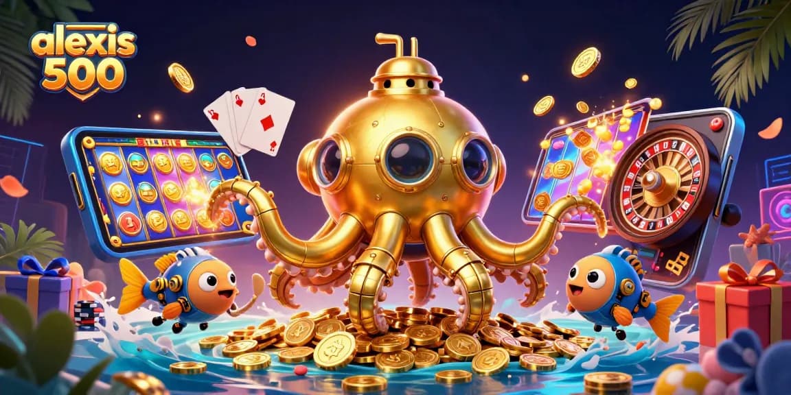 Get ready to win with alexis 500 as the golden kraken submarine explores slot games and coins.