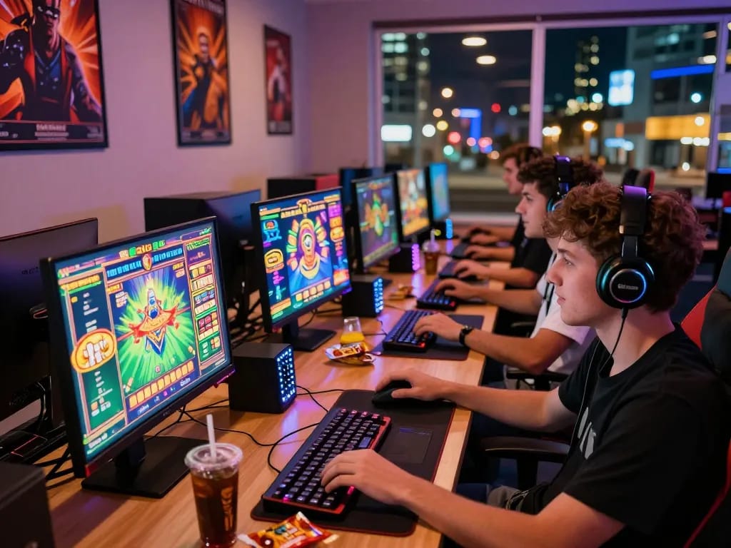 Exciting kdslot gaming experience with players enjoying vibrant slot games and engaging graphics.