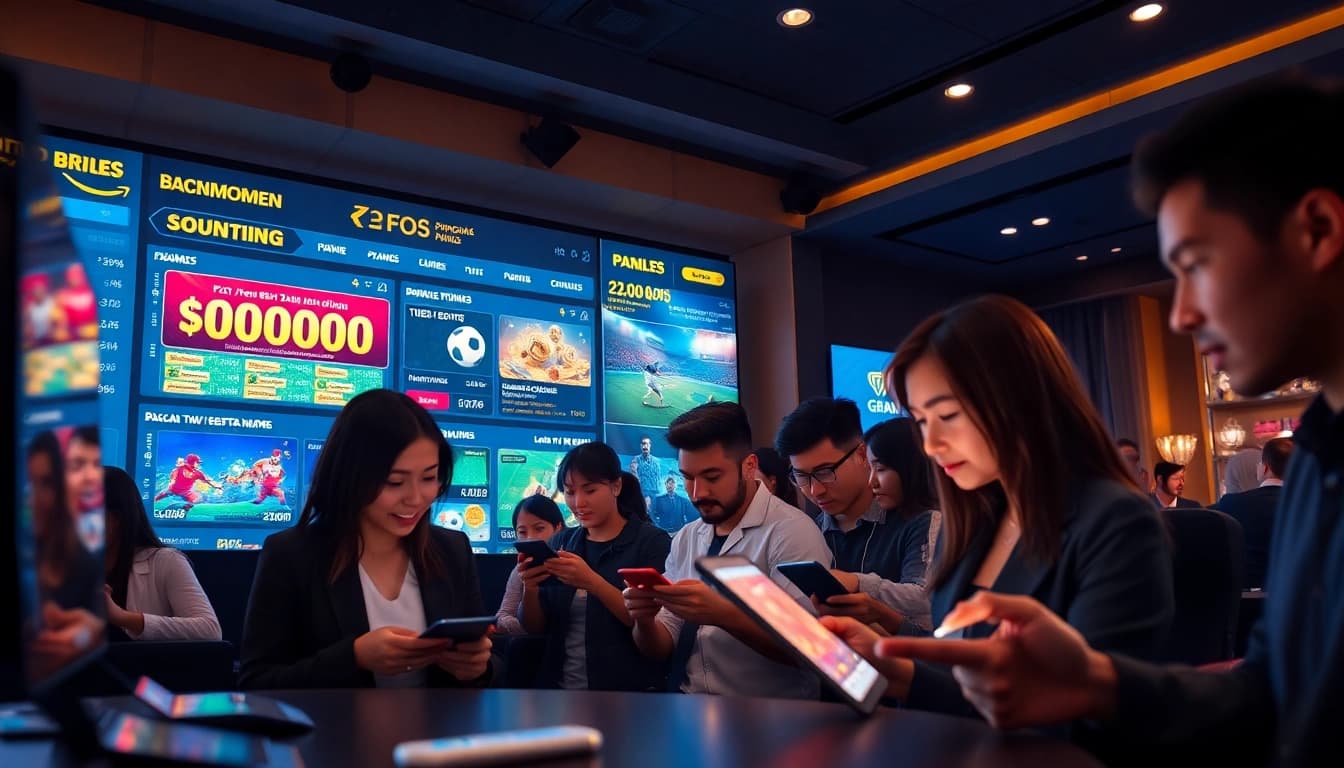 nhà cái uy tín showcasing exciting promotions and a vibrant betting atmosphere in 2026