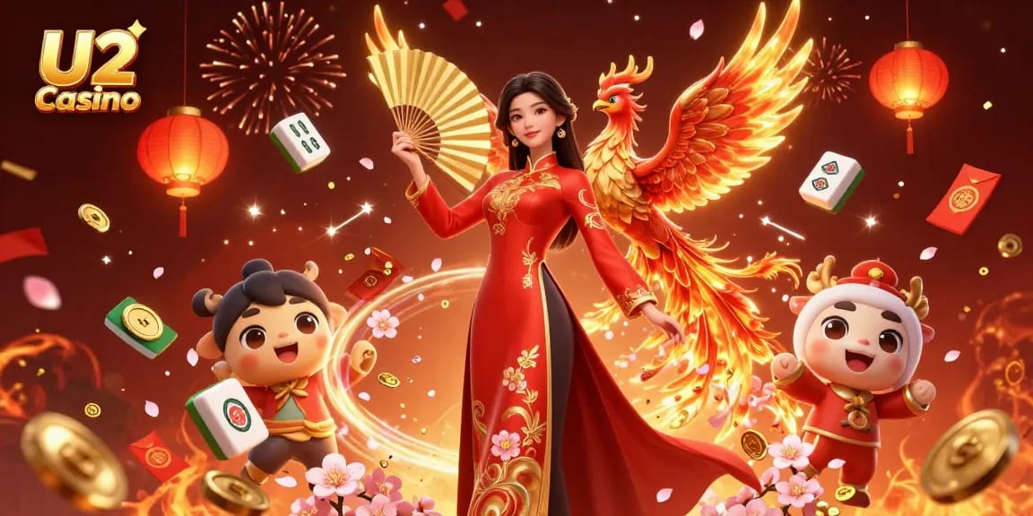 Engage in thrilling gameplay at U2 Casino with vibrant scenes and exciting elements.