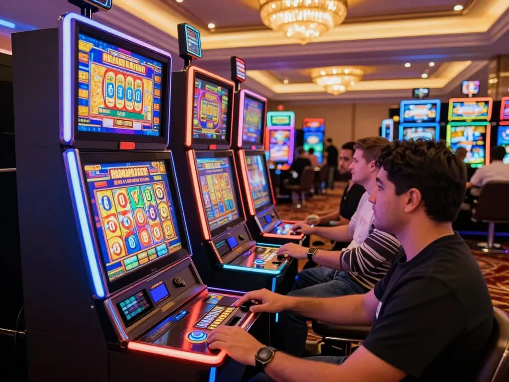Experience the excitement of Pragmatic Slot gaming with vibrant machines and engaged players