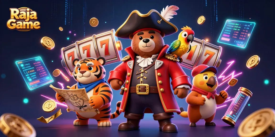 Engage with thrilling gameplay on Raja Game's platform, featuring colorful slot games and exciting rewards.