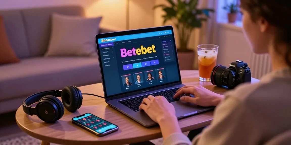 Enjoying a Betebet experience at home with gaming accessories and a relaxed ambiance.