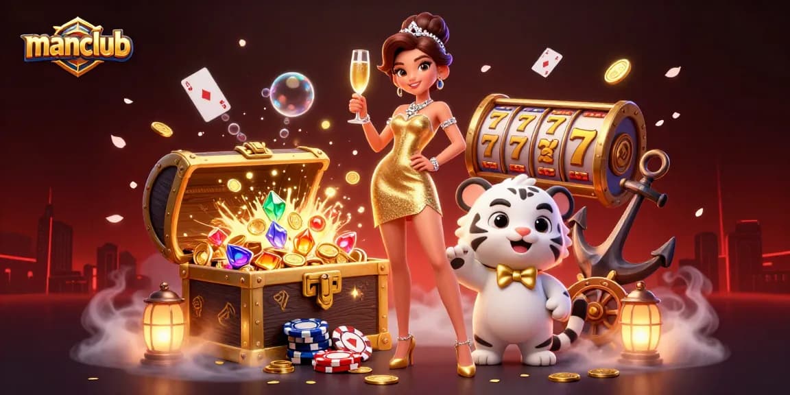 Experience winning thrills at manclub with vibrant casino games and charming characters in dynamic action.
