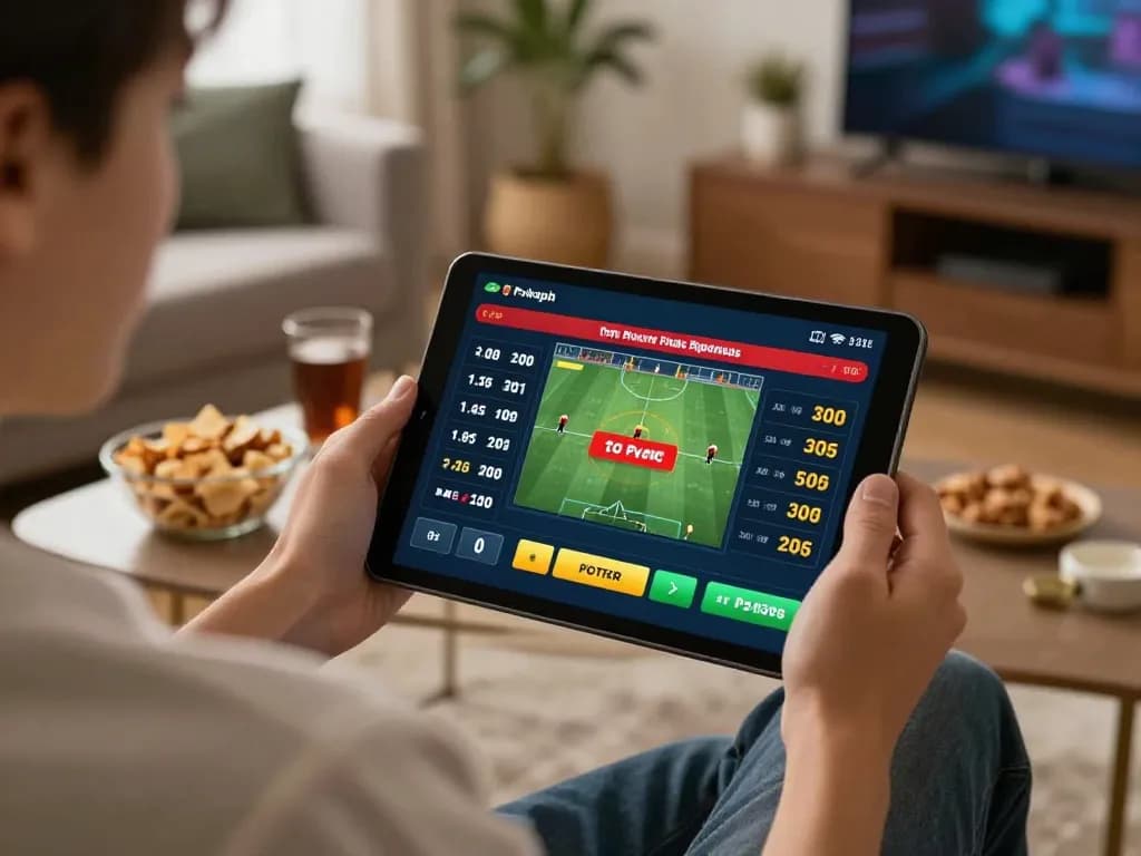 Betting on cakhiatv with dynamic sports odds updates in a cozy home setting.