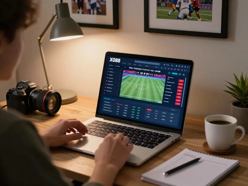 Betting on sports using XO88 platform, showcasing engaging odds and statistics.