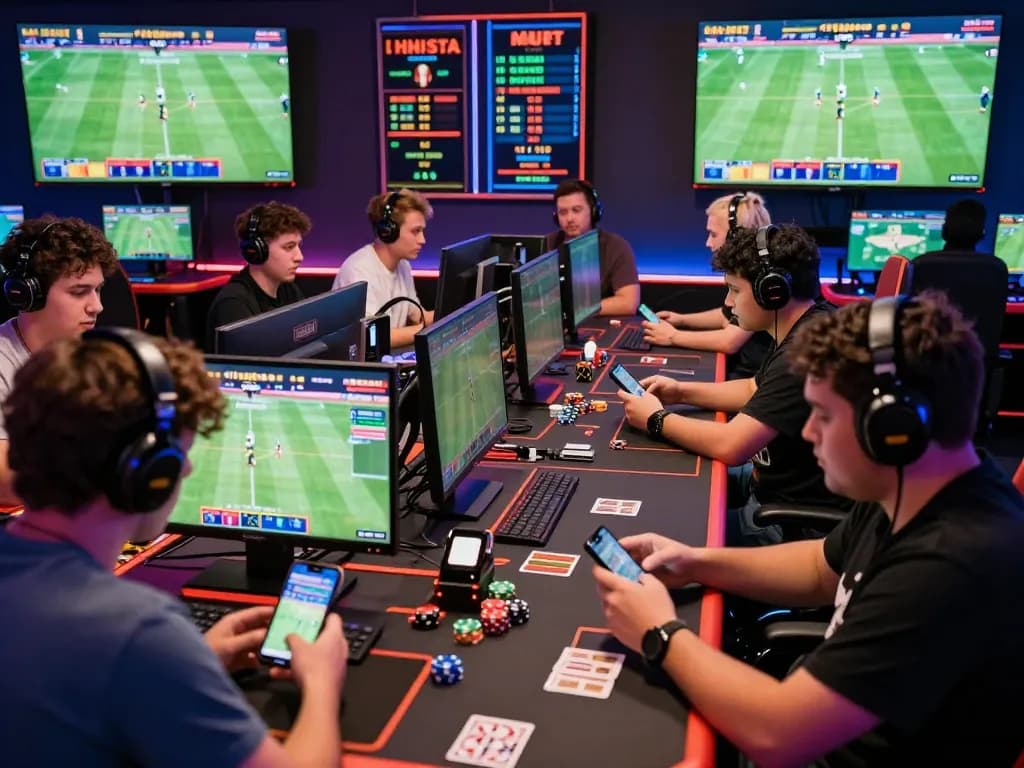 Exciting online gambling scene at HM88 with players engaged in betting activities and promotions.