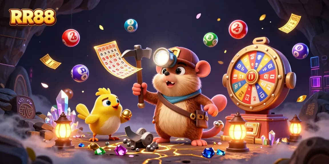 Experience gaming excitement with RR88, featuring vibrant lottery elements and treasure-hunting adventures.