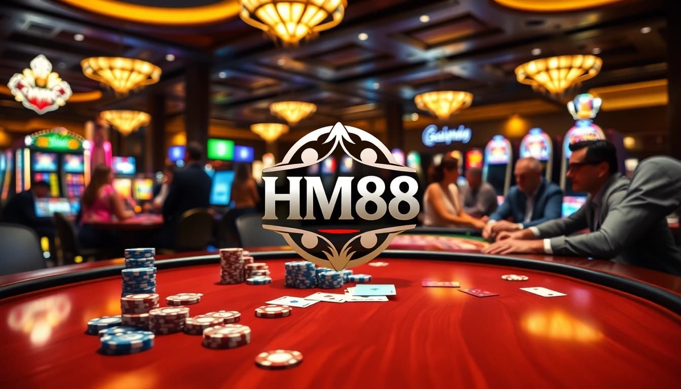 Experience the thrill of gambling at HM88's luxurious casino tables.