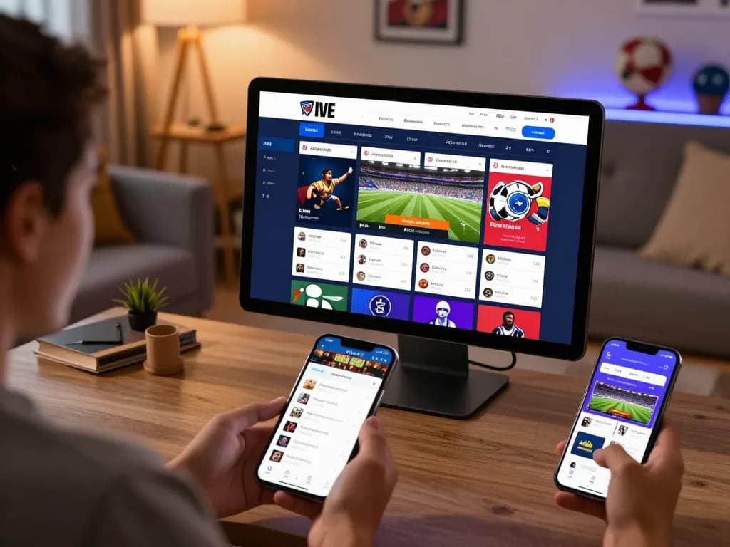 Betting on xx88 in a cozy living room with friends, engaging in live sports wagers