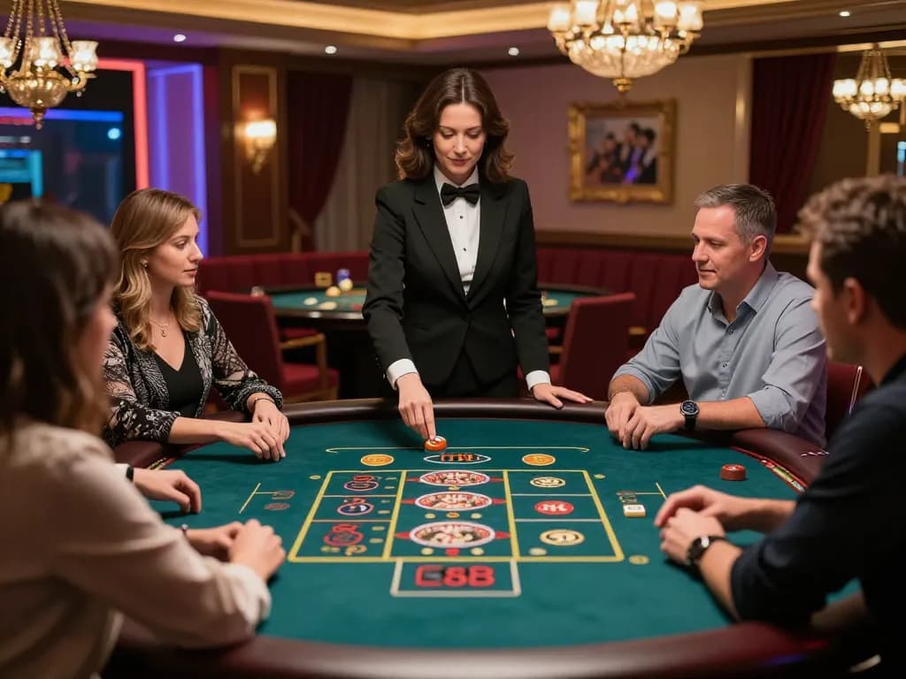 Live roulette action at SC88 charity online casino with professional croupier and engaged players.