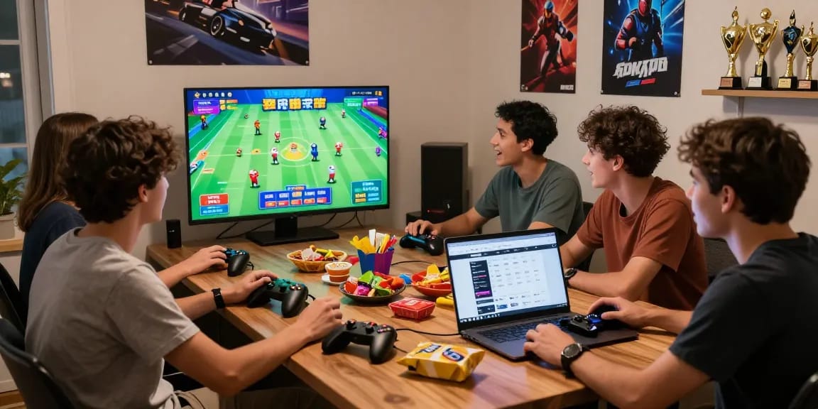 Suasana bermain lotere online di Honda555, teman-teman bersenang-senang di ruang nyaman.
