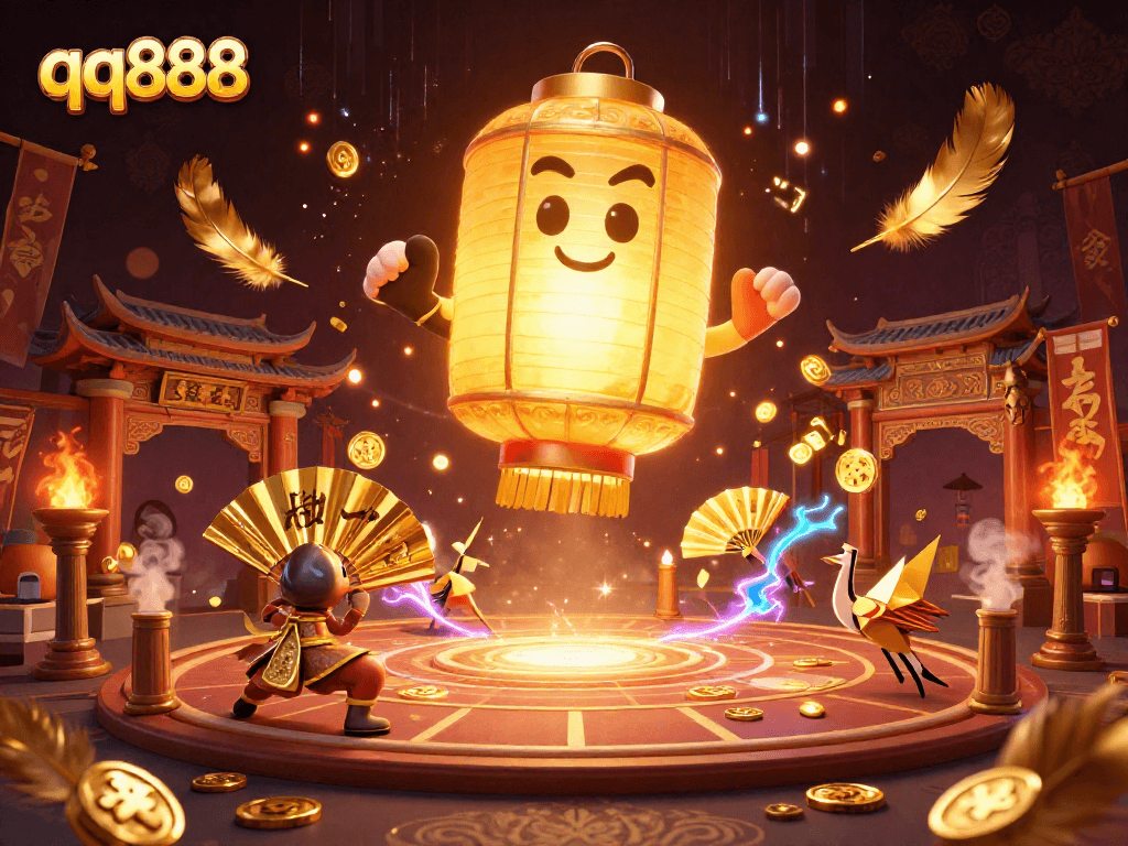 Engage with qq888 and experience thrilling casino adventures in a vibrant night market.