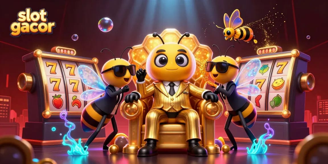 Rasakan keseruan slot gacor dengan karakter menarik dalam ilustrasi kasino digital yang detail.